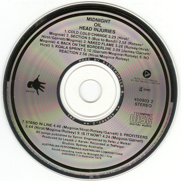 Midnight Oil : Head Injuries (CD, Album)