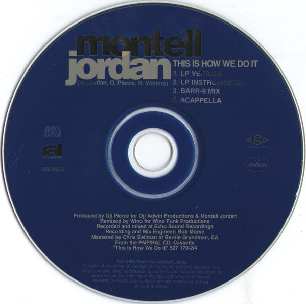 Montell Jordan : This Is How We Do It (CD, Single, Car)