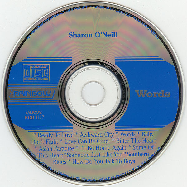 Sharon O'Neill : Words (CD, Album, RE)