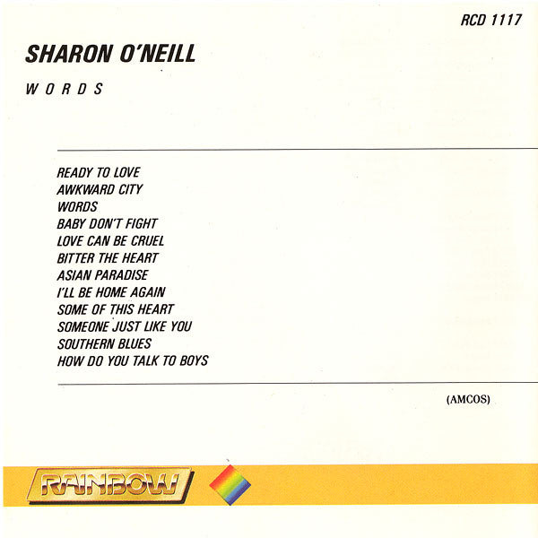 Sharon O'Neill : Words (CD, Album, RE)