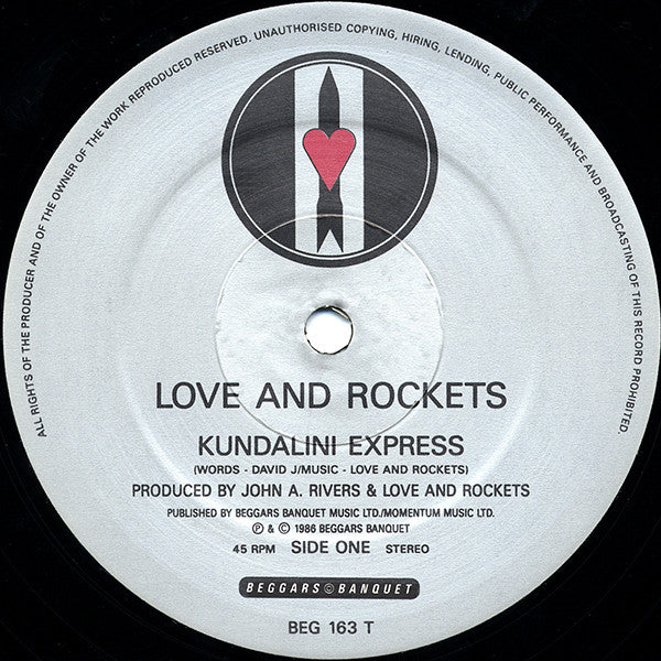 Love And Rockets : Kundalini Express (12", Single)