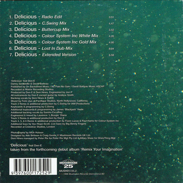 Deni Hines Feat. DON-E : Delicious (CD, Single, Car)