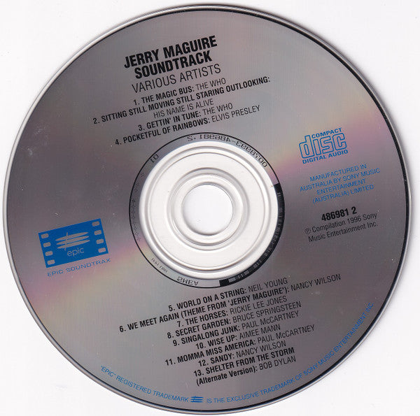 Various : Jerry Maguire (Music From The Motion Picture) (CD, Comp)