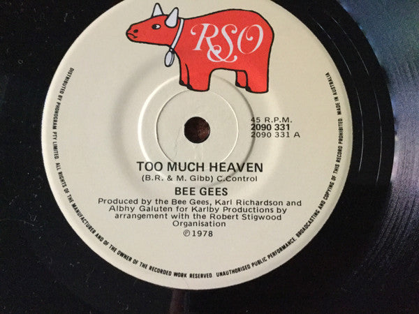 Bee Gees : Too Much Heaven / Rest Your Love On Me (7", Single)