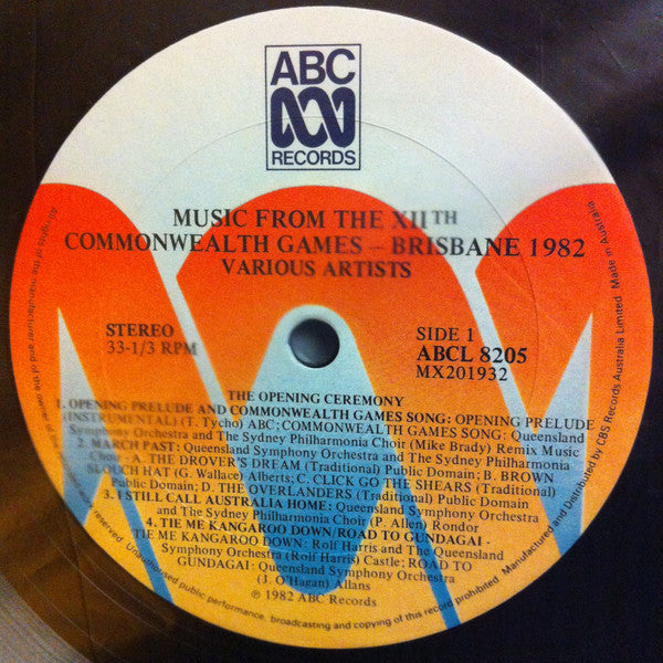 Various : Music From The XIIth Commonwealth Games Brisbane 1982 (LP, Album)