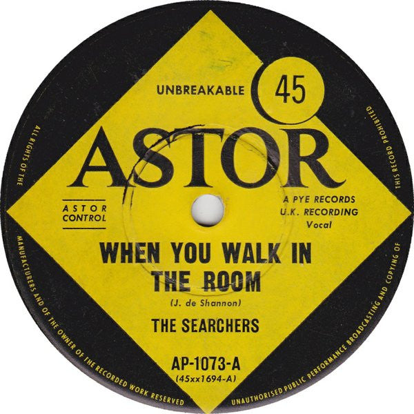 The Searchers : When You Walk In The Room (7", Single)