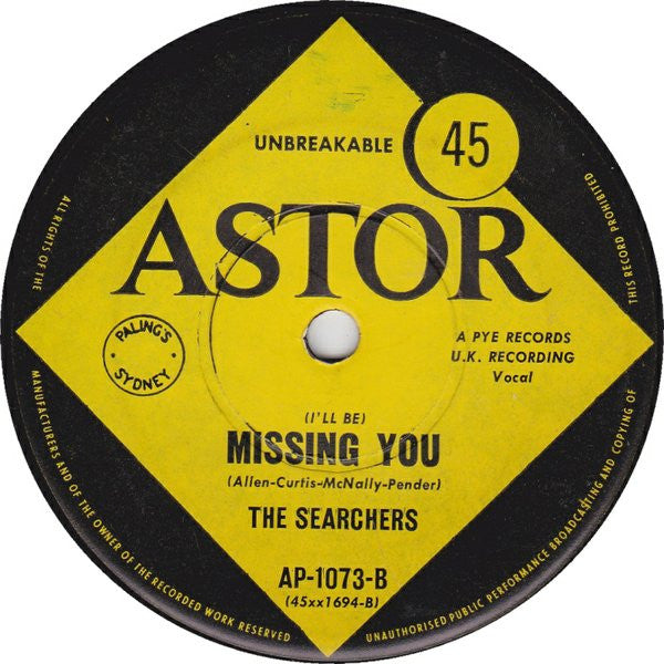The Searchers : When You Walk In The Room (7", Single)