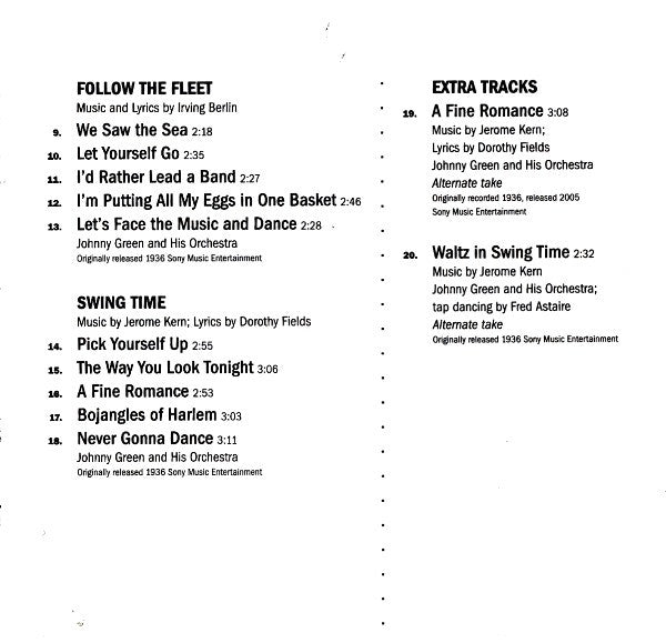 Fred Astaire : The Early Years At RKO (2xCD, Comp)