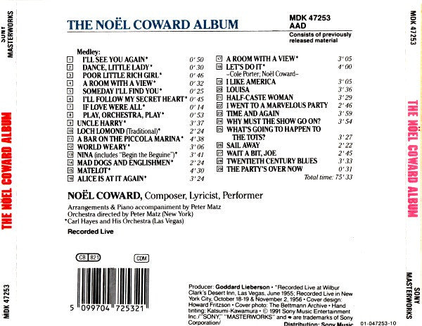 Noël Coward : The Noël Coward Album (CD, Comp)