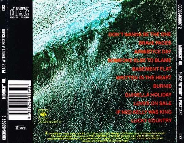 Midnight Oil : Place Without A Postcard (CD, Album, RE)