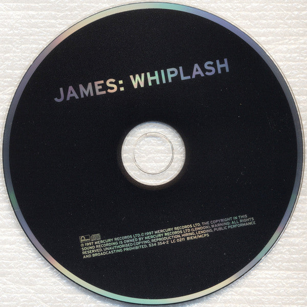 James : Whiplash (CD, Album)