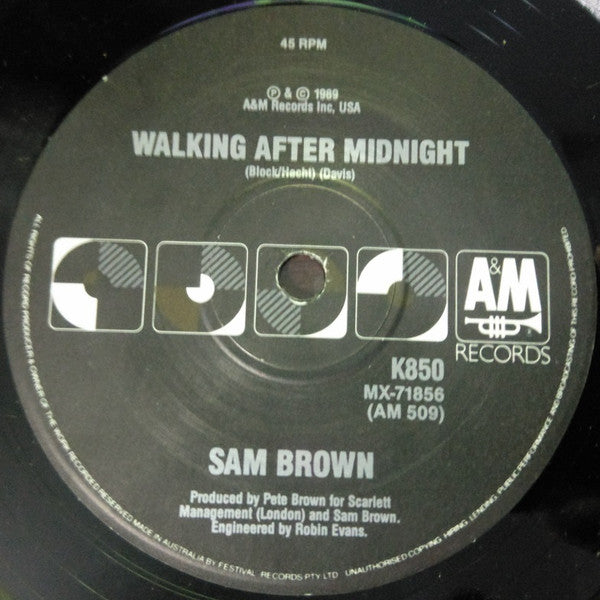 Sam Brown : Can I Get A Witness (7", Single, Ltd)