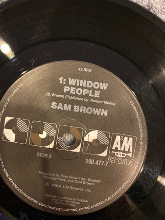Sam Brown : With A Little Love (7", Single)