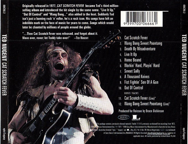 Ted Nugent : Cat Scratch Fever (CD, Album, RE)