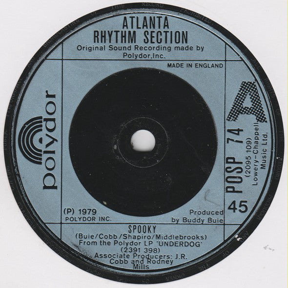 Atlanta Rhythm Section : Spooky (7", Single)