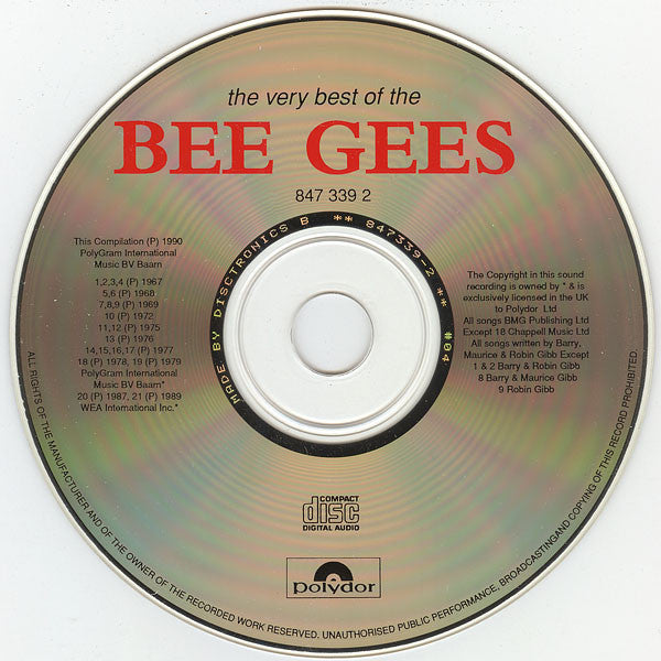 Bee Gees : The Very Best Of The Bee Gees (CD, Comp)