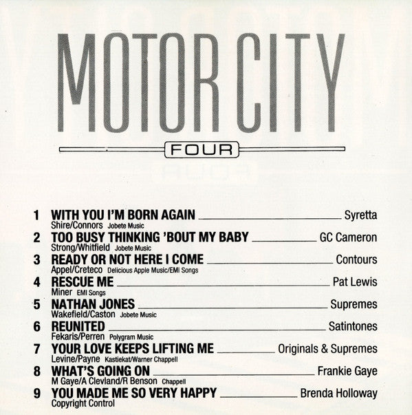 Various : Motorcity Volume 4 (CD, Comp)