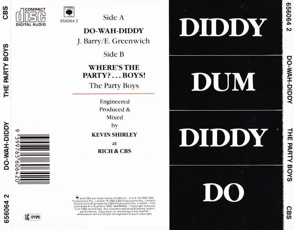 The Party Boys (3) : Do-Wah-Diddy (CD, Single)