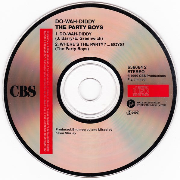 The Party Boys (3) : Do-Wah-Diddy (CD, Single)