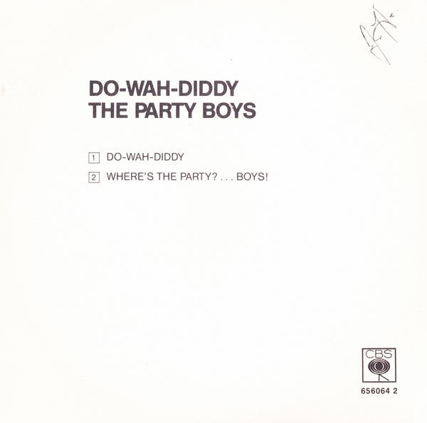The Party Boys (3) : Do-Wah-Diddy (CD, Single)