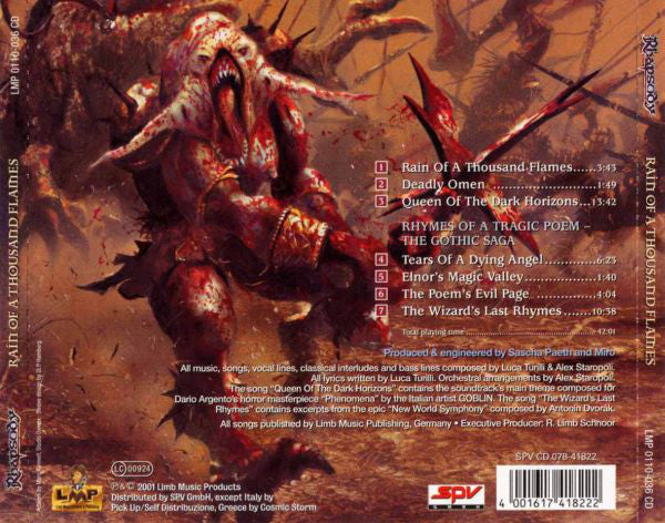 Rhapsody : Rain Of A Thousand Flames (CD, MiniAlbum)