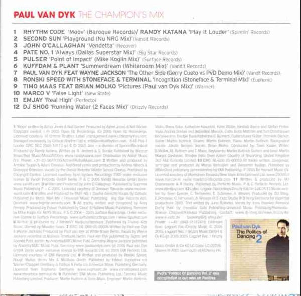Paul van Dyk : World's No. 1 DJ 2005 (CD, Comp, Mixed)