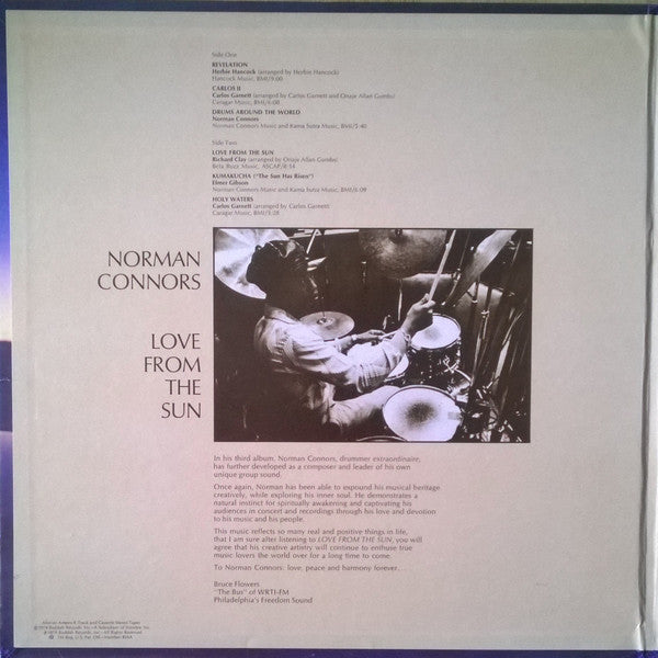 Norman Connors : Love From The Sun (LP, Album, Mon)