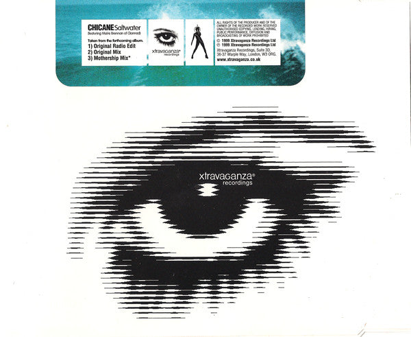 Chicane Featuring Maire Brennan : Saltwater (CD, Single)