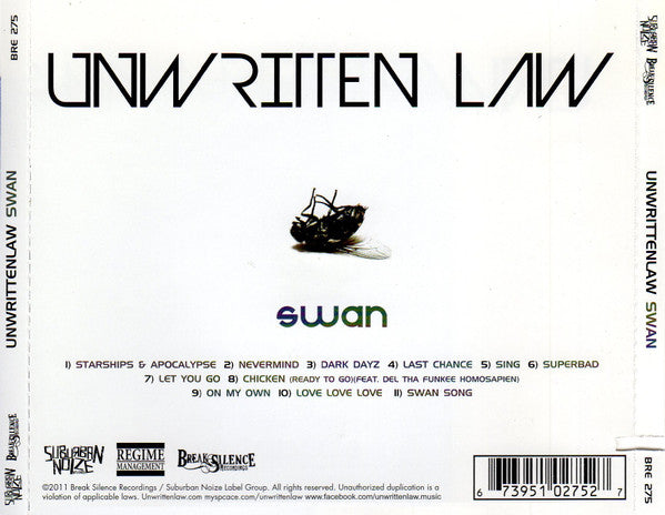 Unwritten Law : Swan (CD, Album)