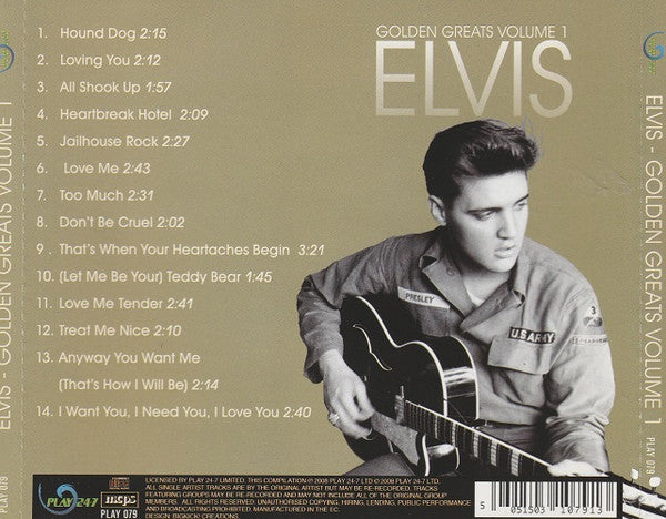 Elvis Presley : Golden Greats Volume 1 (CD, Comp)