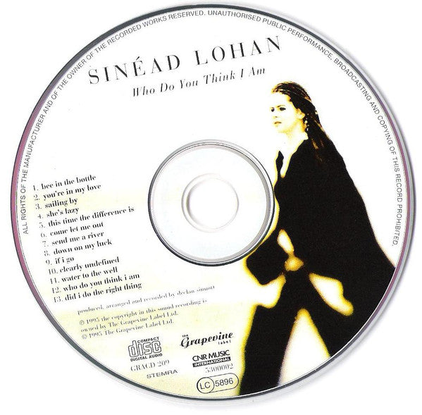 Sinéad Lohan : Who Do You Think I Am (CD, Album)