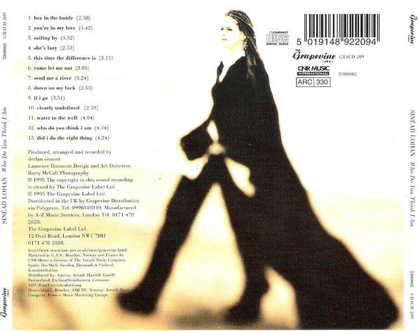 Sinéad Lohan : Who Do You Think I Am (CD, Album)