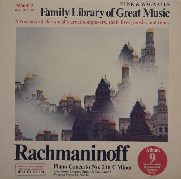 Rachmaninoff* : Piano Concerto No. 2 In C Minor / Symphonic Dances Opus 45, No. 2 And 3 / Vocalise Opus 34, No. 14 (LP, Comp)