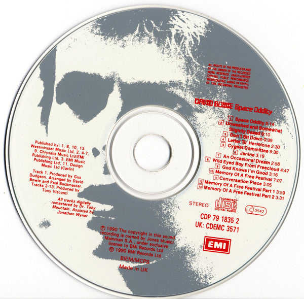 David Bowie : Space Oddity (CD, Album, RE, RM)
