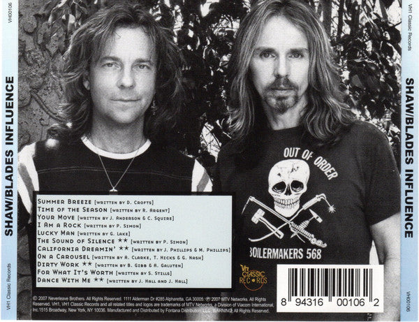 Shaw Blades : Influence (CD, Album)