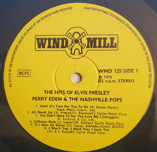 Eden Perry & The Nashville Pops Orchestra : The Hits Of Elvis Presley (LP)