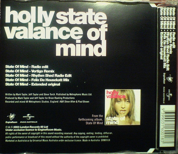 Holly Valance : State Of Mind (CD, Single)