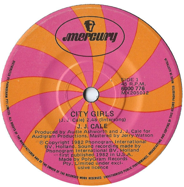 J.J. Cale : City Girls (7", Single)