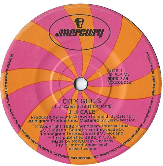 J.J. Cale : City Girls (7", Single)