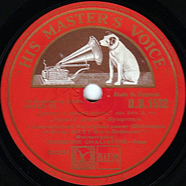 Feodor Chaliapin : Ah, I Am Suffocating (Clock Scene) / I Have Attained The Highest Power (Monologue Of Boris) (Shellac, 12", RP)