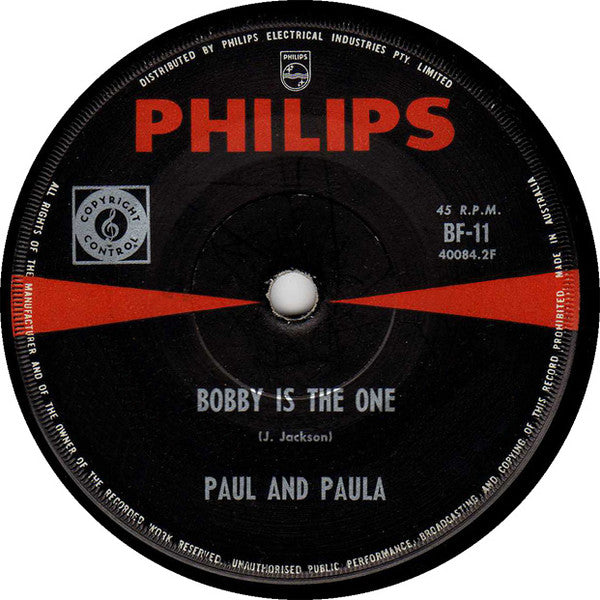 Paul And Paula* : Hey Paula / Bobby Is The One (7", Single)