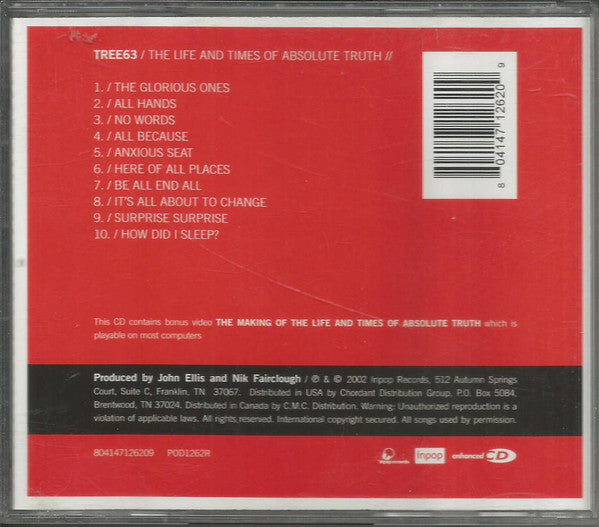 Tree63 : The Life And Times Of Absolute Truth (CD, Album, Enh)