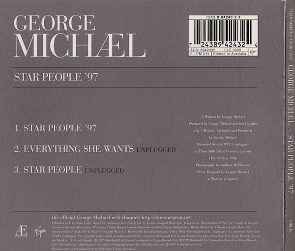 George Michael : Star People '97 (CD, Single)