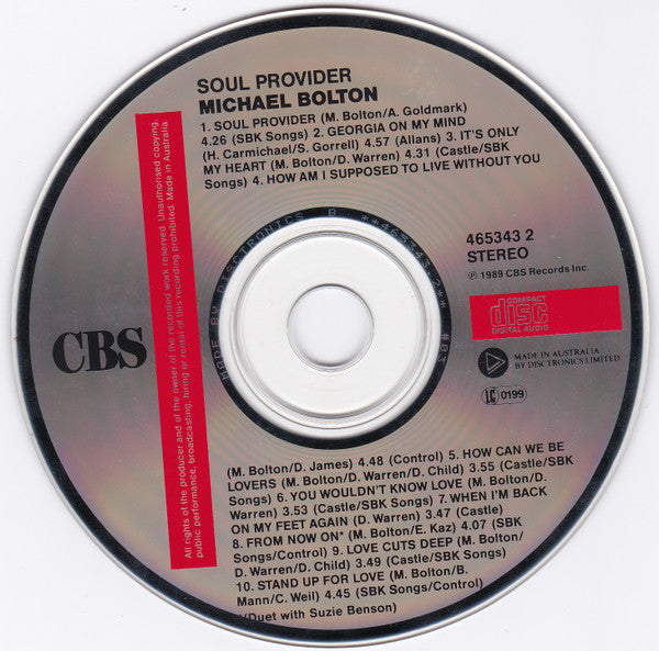 Michael Bolton : Soul Provider (CD, Album)