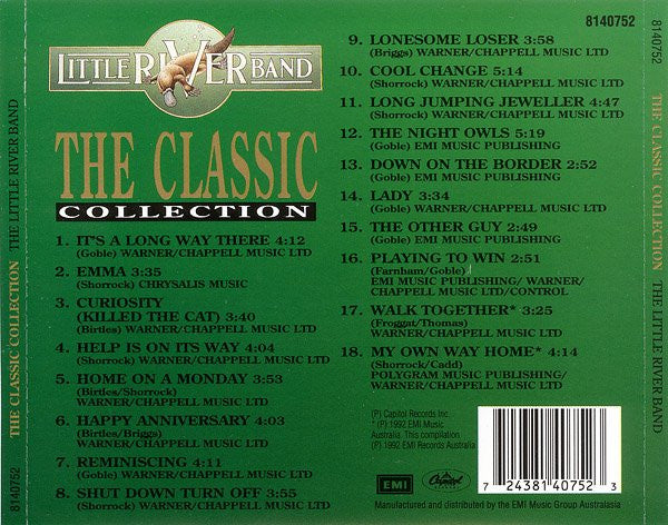 Little River Band : The Classic Collection (CD, Comp, RP)