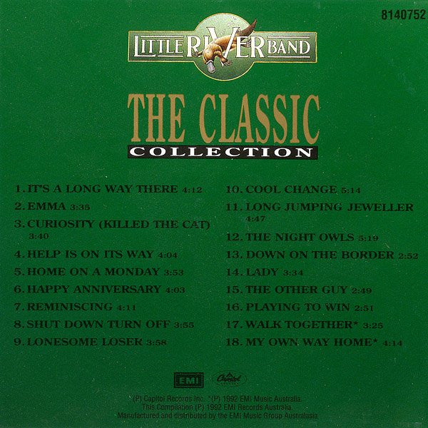 Little River Band : The Classic Collection (CD, Comp, RP)