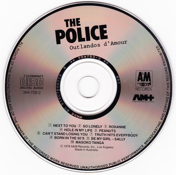 The Police : Outlandos D'Amour (CD, Album, RE, RM)