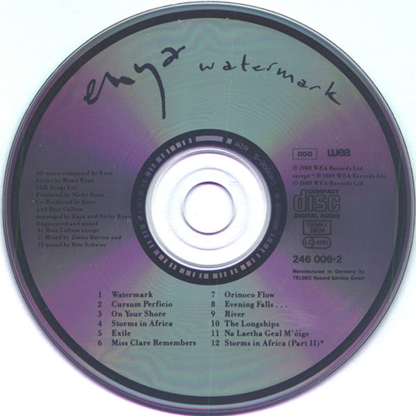Enya : Watermark (CD, Album, RE)