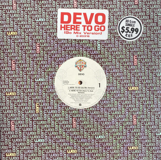 Devo : Here To Go (12", Maxi)