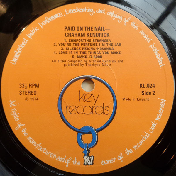 Graham Kendrick With Peter Roe (2) : Paid On The Nail (LP, Album)